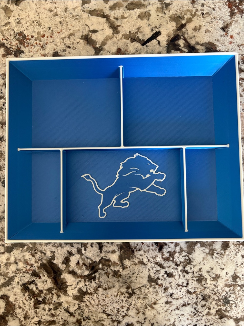 Detroit Lions Blue Team Logo Organizer Tray